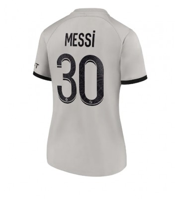 Paris Saint-Germain Lionel Messi #30 Bortedrakt Kvinner 2022-23 Kortermet